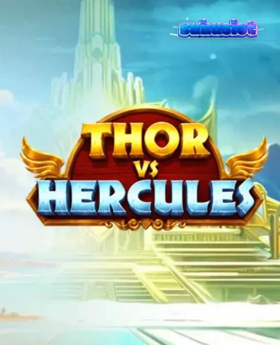 Tampilan visual epik dari slot Thor vs Hercules dengan latar belakang mitologi.